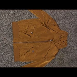 yellow mustard bomber jacket